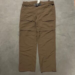 The North Face Convertible‎ Hiking Pants Mens Size M Brown Fits 38x31 Outdoor